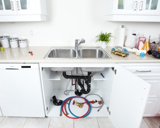 clogged kitchen sink pipes and drain